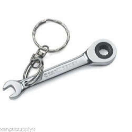 KD GearWrench Ratcheting 1/4" Inch Stubby Box Crome Combo Wrench Key Chain