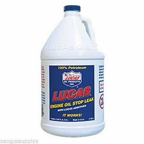 Lucas Engine Oil Stop Leak Additive Improves Oil Pressure Case Of 4 Gallon Size