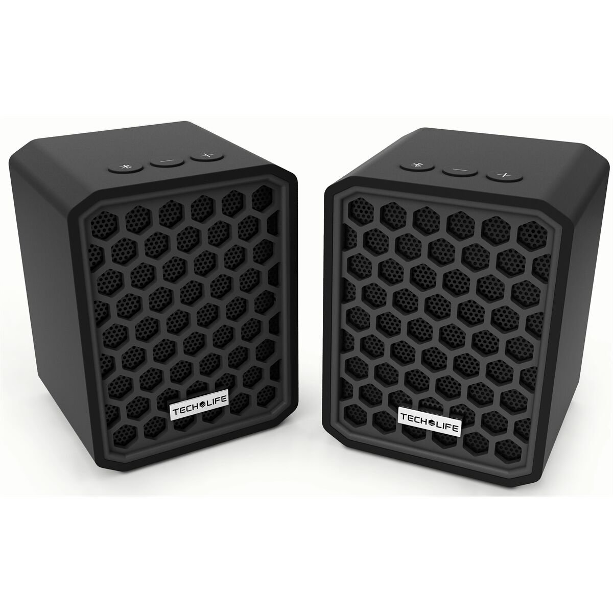 Tech Life BBT1 Beatblock Twins Stereo Pairing Bluetooth Wireless Speakers
