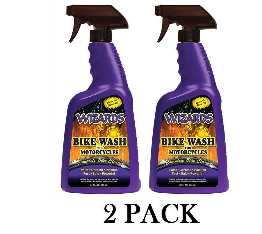 WIZARDS BIKE WASH 22OZ Complete Motorcycle Cleaner - 2 PACK