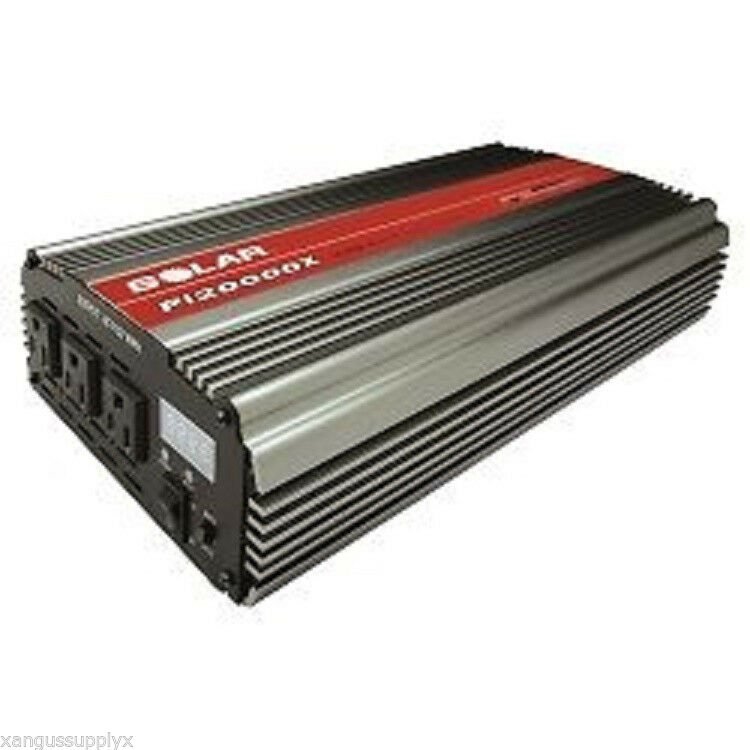 SOLAR PI20000X 2000 Watt 12 Volt Portable Car Automotive Power Inverter