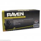 Raven Powder Free Black Nitrile 6 Mil Mechanics Gloves Case of 10 Boxes of 100