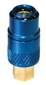A/C Repair Manual Straight Service Coupler R134a Low Side (Blue)  MADE IN USA