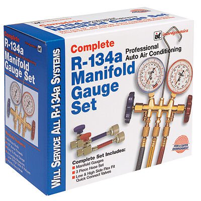 COMPLETE R134 R-134 MANIFOLD GAUGE AND HOSE SET NEW!!!