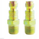 Milton S783 1/4" T Style Male Coupler Plug  2 pack