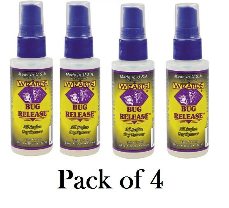 Wizard 11083 Bug Release All Surface Car Bug Remover 2oz bottle - Pack of 4