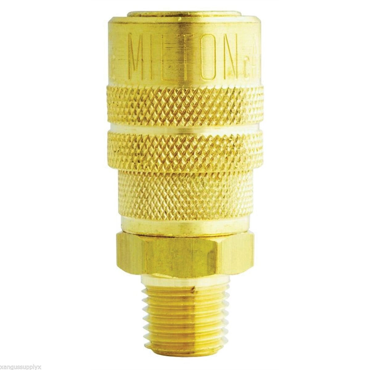 MILTON S716 1/4" NPT MALE SIDE M STYLE AIR LINE HOSE QUICK CONNECT COUPLER
