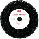 Scotch Brite Clean and Strip Black Roloc Disc 4" x 1/2" MMM7466 3M 7466