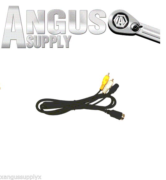 CabCam RCA Cable For TV/ DVD/VCR Connection AC Adapter/Cigarette Lighter Adapter