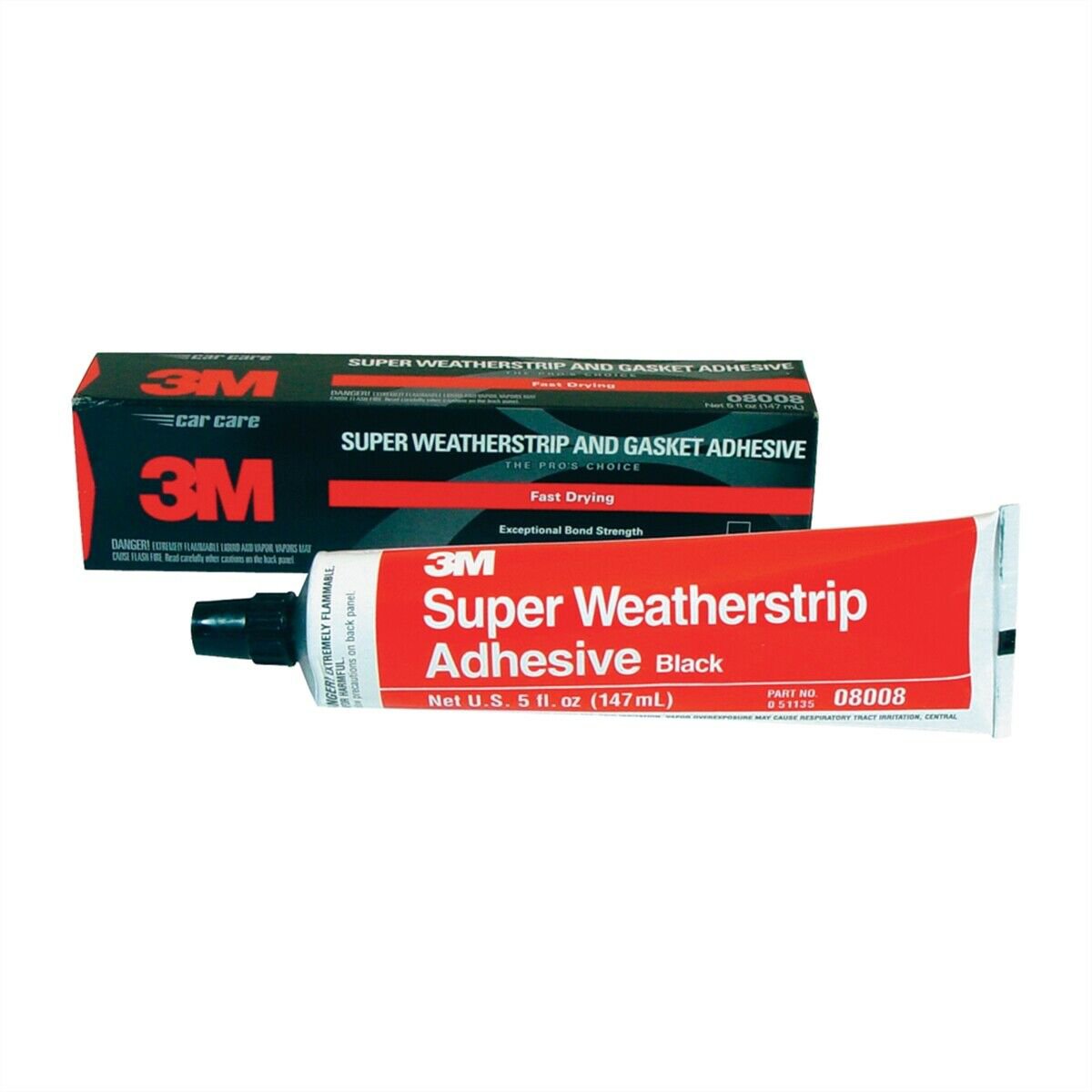 3M 8008 SUPER WEATHERSTRIP BLACK ADHESIVE GASKET SEALANT 08008