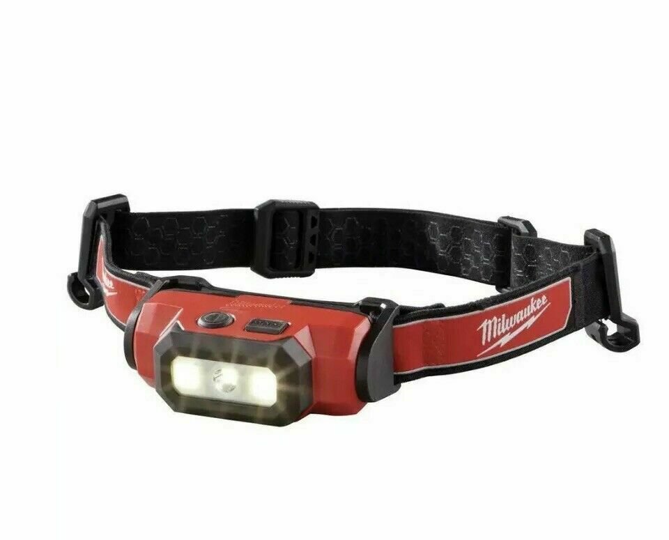 Milwaukee 2111-21 Red Lithium USB Rechargeable Hard Hat Head Lamp Light Kit