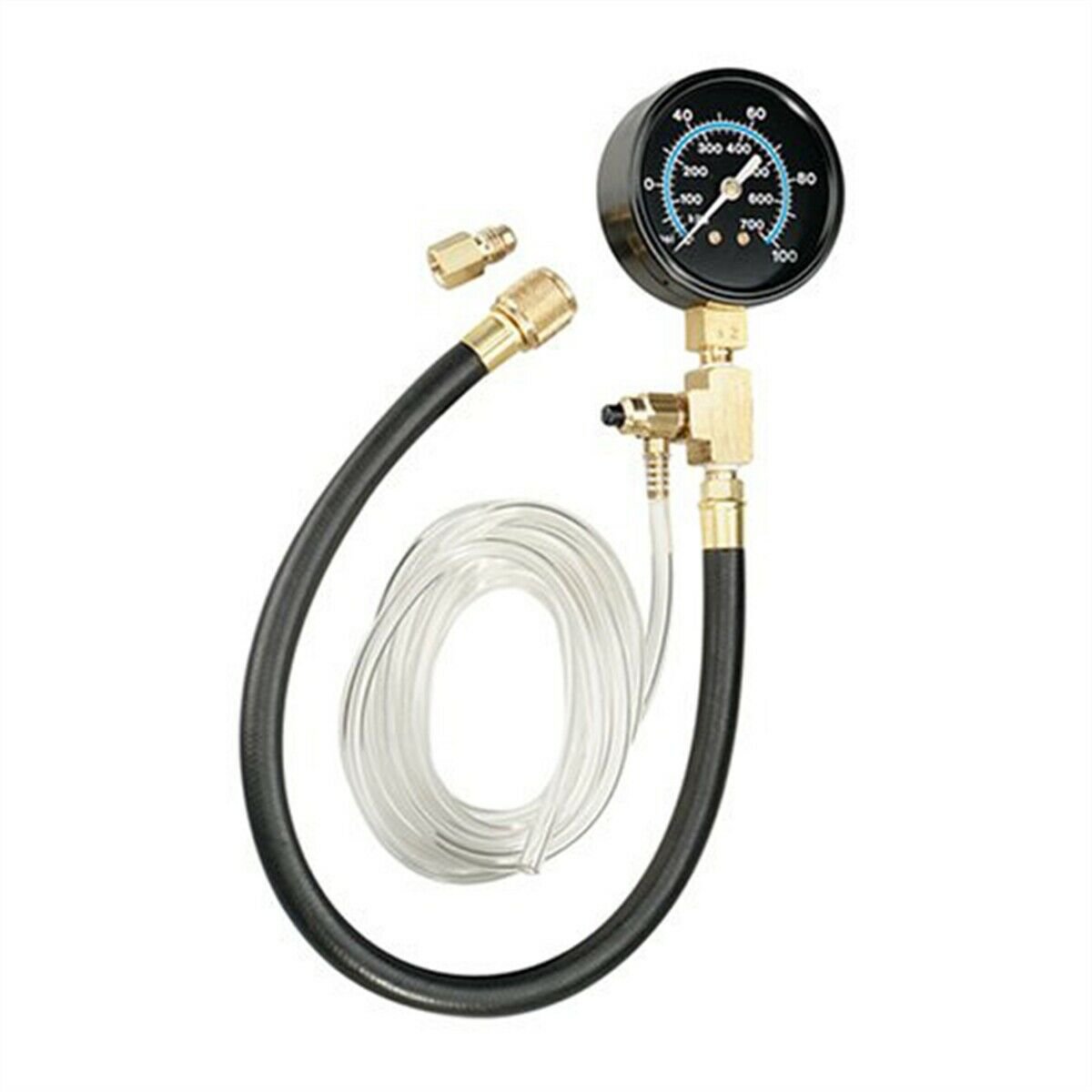 Actron Fuel Pressure Gauge Tester Test Kit With Schrader Valve Adapter