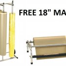 Keysco 36" 2 Roll Vertical Paper Masker With Free 18" Portable Masking Machine