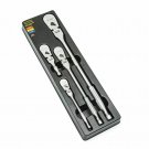 GearWrench 81230F Full Polish Flex Head Ratchet Set 1/4" 3/8" & 1/2" Drive Kit