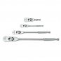 GearWrench 81230F Full Polish Flex Head Ratchet Set 1/4" 3/8" & 1/2" Drive Kit