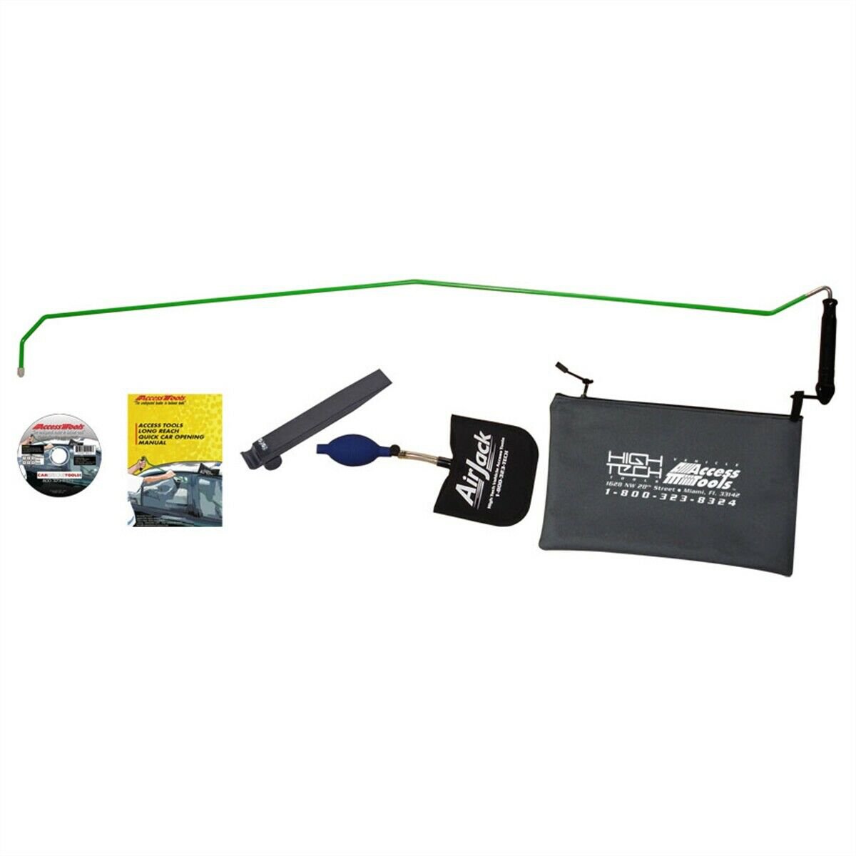 Access Tools One Hand Jack Set With Quick Max Long Reach Tool and Air Wedge