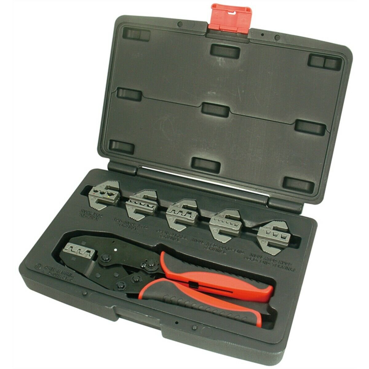 Astro Pneumatic 9477 Quick Change Crimper Ratcheting Crimping Tool Kit W/ Dies