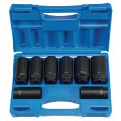 Grey Pneumatic 1708SN Spindle / Axle Nut Impact Socket Set Metric 12 Point
