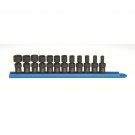 GearWrench 84905 Metric Universal Impact Socket Set 1/4" Drive 12 Piece 5-15mm