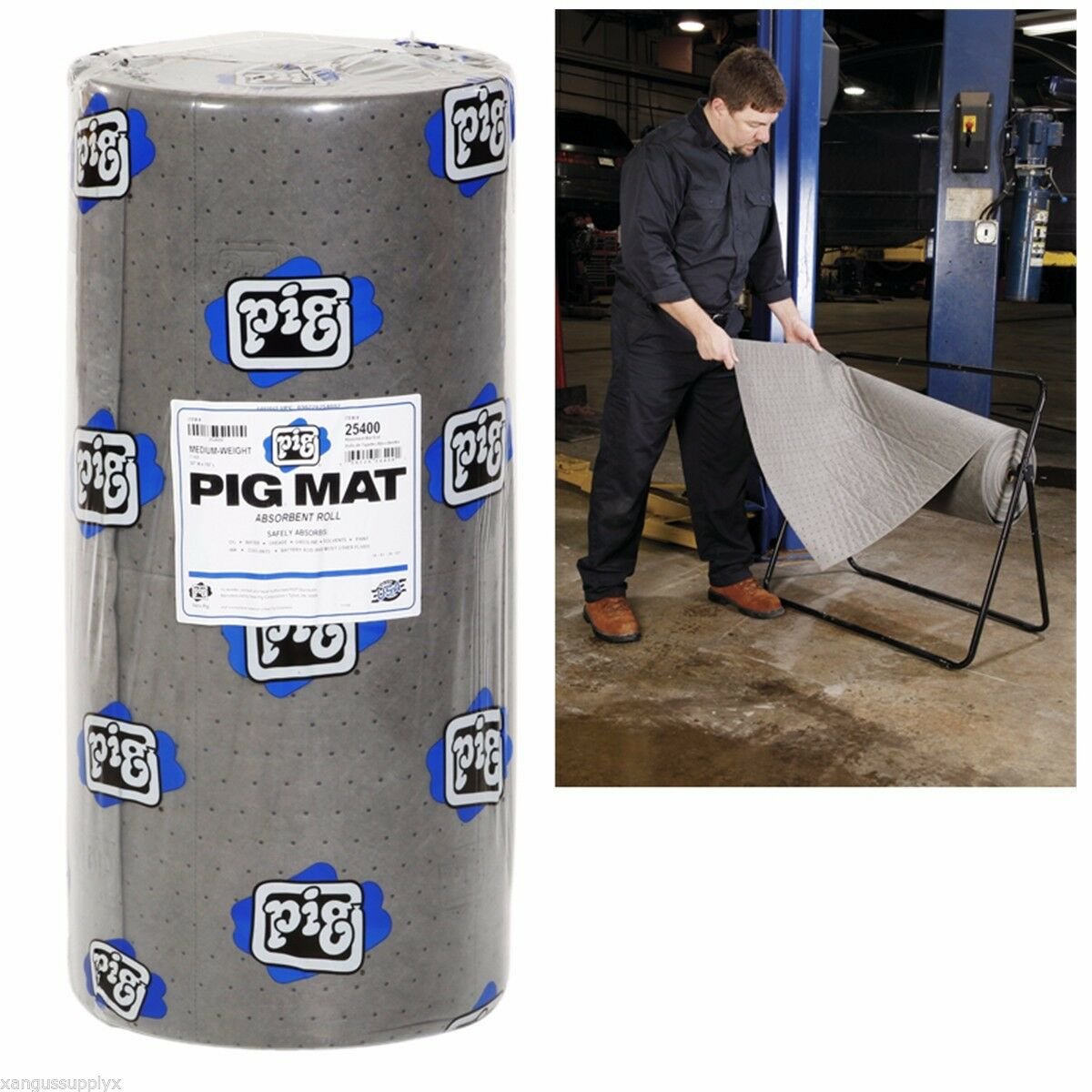 New Pig 30" x 150&acirc;�� Universal Oil Liquid Absorbent Shop Mat Roll NPG-25400