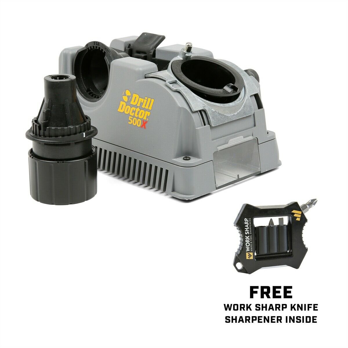 Drill Doctor 500x Bit Sharpener w/ FREE GWP Work Sharp Knife Sharpener
