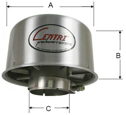 Centri Pre-Cleaner Assembly, w/5" Inlet EX50