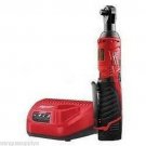 Milwaukee M12 Cordless 3/8” Ratchet Wrench with Battery Charger and Case