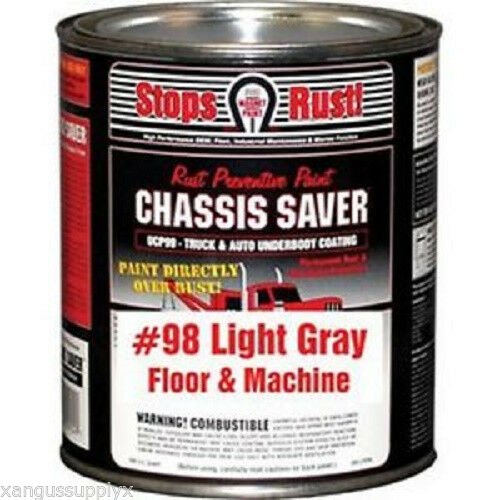 Magnet Paint UCP98-04 Stops Rust Chassis Saver Grey Gray Frame Paint - Quart