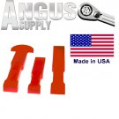 Professional Auto Body Soft Orange Wedge Dash Panel Molding Removal Tools Set
