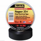 3M 6133 Scotch Vinyl Plastic Electrical Tape Super 33 Plus 3/4" x 52' Pack Of 10