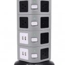 Surge Protector Power Strip Tower - SUPERDANNY 3000W 13A with 4.2A 4 USB Slot 14 Outlets 16AWG 6.5ft