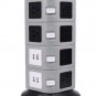 Surge Protector Power Strip Tower - SUPERDANNY 3000W 13A with 4.2A 4 USB Slot 14 Outlets 16AWG 6.5ft