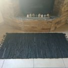 Leather Rug Brown Fireplace Sparks Resistant and Protection