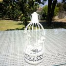 Lantern Cage Style Decor-Rustic-Vintage-Metallic White Color Lantern-Garden lant