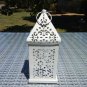 Lantern Morrocan Style Decor-Rustic-Vintage-Metallic White Color Lantern-Garden