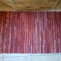 Leather Rug Shiny Red Fireplace Sparks Resistant and Protection