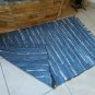 Leather Rug Shiny Gray Fireplace Sparks Resistant and Protection