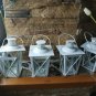 SET of 10 White Color Wedding Centerpiece Table Wedding Decor-Rustic-Vintage