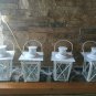 SET of 10 White Color Wedding Centerpiece Table Wedding Decor-Rustic-Vintage