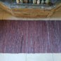 Leather Rug Red Fireplace Sparks Resistant and Protection