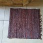 Leather Rug Red Fireplace Sparks Resistant and Protection