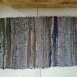 Leather Rug Striped Brown Chocolate Fireplace Sparks Resistant and Protection