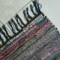 Leather Rug Striped Brown Chocolate Fireplace Sparks Resistant and Protection