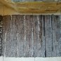 Leather Rug Shiny Brown Fireplace Sparks Resistant and Protection