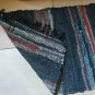 Leather Rug Striped Black Gray Mat Fireplace Sparks Resistant and Protection