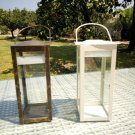 SET OF 10 White Color Lantern-Table Wedding Decor-Rustic-Vintage-Metallic