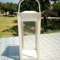 SET OF 10 White Color Lantern-Table Wedding Decor-Rustic-Vintage-Metallic