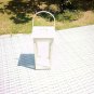 SET OF 10 White Color Lantern-Table Wedding Decor-Rustic-Vintage-Metallic