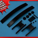 For 83-05 GMC Sonoma S-15 2WD 4WD 3.5"-4" Rear Lift Shackles and Add-a-Leafs Kit