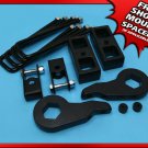 99-07 Sierra Silverado 1"-3" Front + 1" Steel Lift Kit 6-Lug Shock Extenders 4WD